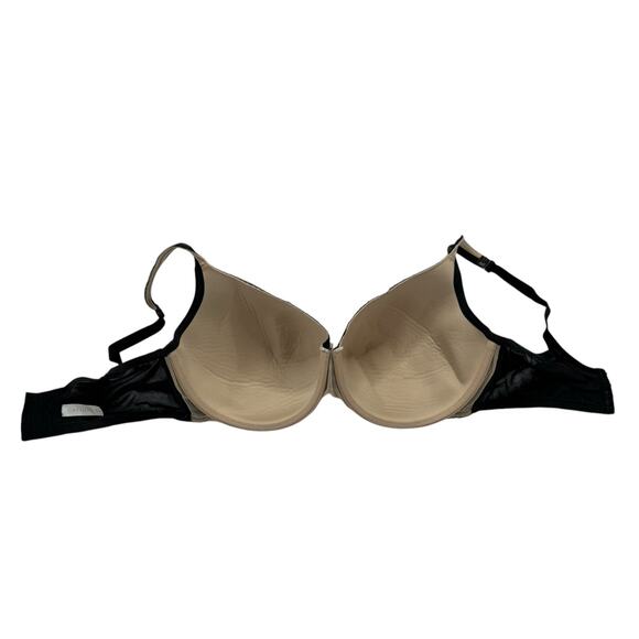 CACIQUE Lightly Lined Balconette Bra with Black Lace Size 42F Underwire Hook Eye - Picture 4 of 7